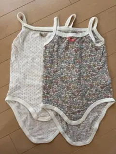 キャミソールロンパース2枚セット90cm