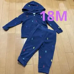 Ralph Lauren 18M フード付きポロシャツ生地上下セット