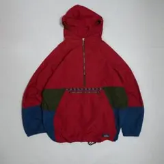 90s- エルエルビーン アノラックパーカー 三角タグ ネイティブ柄 ビッグ