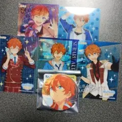 明星スバル　缶バッチ＆クリアカード