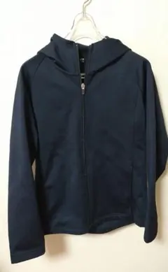 UNIQLO ブロックテックフリースパーカー M ネイビー