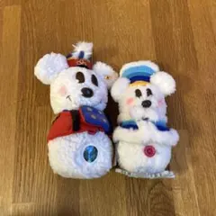 ミッキー ぬいぐるみ 冬衣装 2体セット