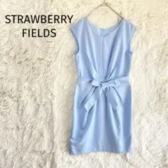 ストロベリーフィールズ/フロントリボンワンピース/ノースリーブ タック