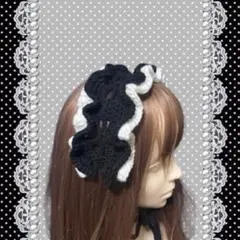 ハンドメイド ヘッドドレス ロリータ ゴスロリ