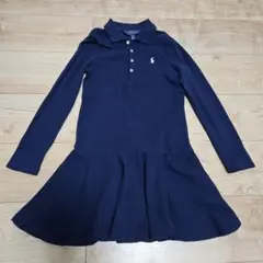 ☆POLO RALPH LAUREN☆ネイビーキッズワンピース☆サイズ７美品☆