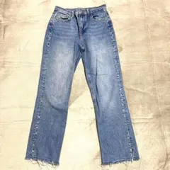 【ザラ】デニムパンツ EUR36 ビジュー付き