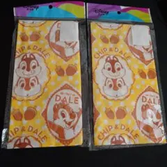 チップとデール ハンカチ 90x33cm　手ぬぐい　2枚セット ディズニー