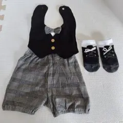 ベビー用フォーマルスタイ靴下ズボンセット