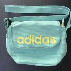 値下げ adidas ショルダーバッグ スポーツバッグ グリーン×イエロー 希少