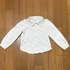 anyFAM 110㎝ 襟付き白ブラウス