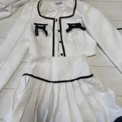 ホワイトツイードセットアップ Sサイズ