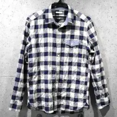 【送料込】Ｍサイズ★GU/ジーユー チェックデザイン長袖シャツ★