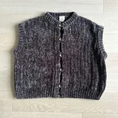 KRIZIA MAGLIA クリツィアマグリア モール ニット　ベスト　グレー