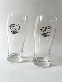 MALT'S ビールグラス 2個セット 未使用 日本製