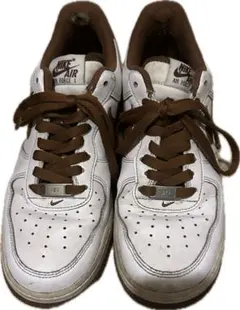 Nike Air Force 1 ホワイト/ブラウン