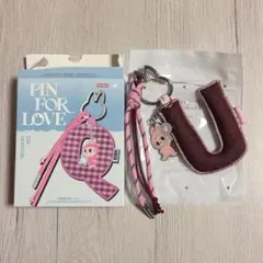 POPMART ラブブ PIN FOR LOVE イニシャル U