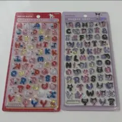 ボンボンドロップシール サンリオ moji 文字 クロミ キティ