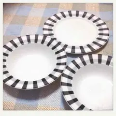 【お値下げ】チェック柄★食器3点セット
