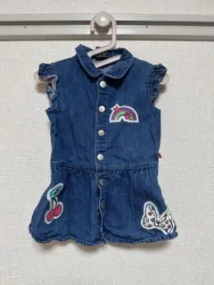 ミニーちゃんデニムワンピース80cm