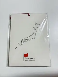 紙封筒　日本地図（ここに行ってきました封筒）