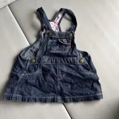 MIKI HOUSE デニムサロペット S スカート