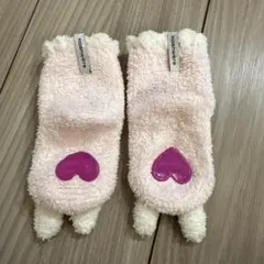 kashwere カシウェア ベビーソックス ピンクうさぎ6-12month