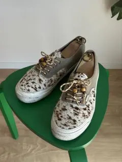 Vans AUTHENTIC ハラコスエード切り替えスニーカー バンズ