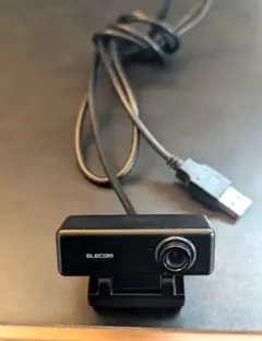 【美品】ELECOM Webカメラ（マイク内蔵・HD対応）