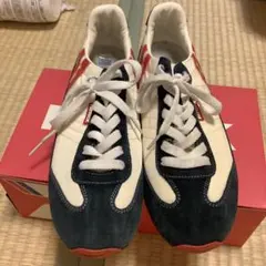 PATRICK スニーカー ネイビー×ホワイト×レッド　マラソンのサムネイル
