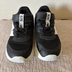 ニューバランス PT578 キッズ スニーカー 女の子 男の子17.5cm 黒