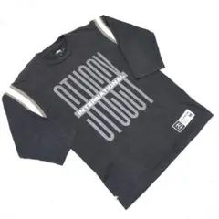 希少 ステューシー フットボールTシャツ 7分袖 ロゴ インターナショナル M
