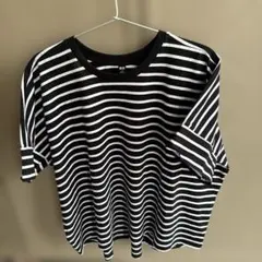 ボーダーオーバーサイズティシャツ