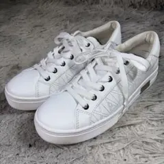 美品armani exchange レザースニーカー　ホワイト 37サイズ
