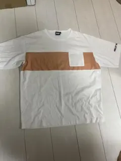 HELLY HANSEN 【刺繍】　Tシャツ ホワイト/オレンジ