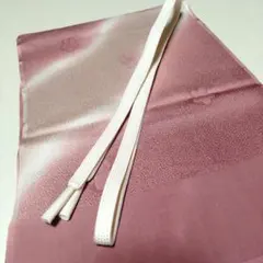 帯締め帯揚げセット　ピンク　白　正絹