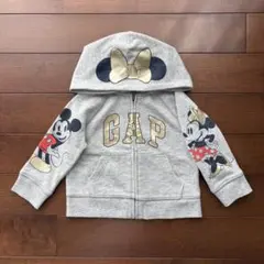 GAP ×ミッキー &ミニー フード付きパーカー80cm