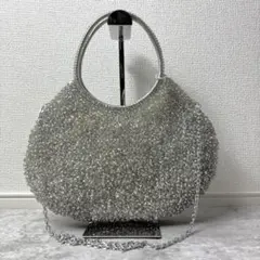 美品✨アンテプリマ ミディアム 人気色 シルバー チェーン 2way ショルダー アンテプリマ ワイヤーバッグ 2way チェーン シルバー ミディアム