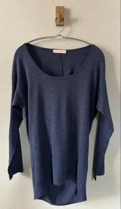 BEAMS HEART ネイビー 長袖ニット