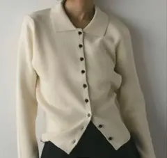 スタイルミキサー stylemixer シェイプボタンニットポロ レッド - メルカリ