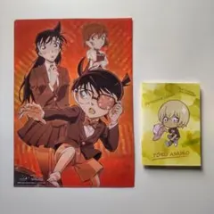 名探偵コナン くら寿司限定 江戸川コナンクリアファイル&安室透ノート