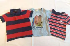 80～90　ポロバイラルフローレン　ラブラパピー　MUSMUSH　Tシャツ3枚