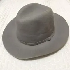 【新品未使用】帽子　中折れハット　ツバ広　ウール