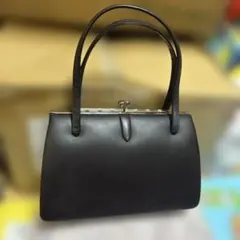 黒 レザー ハンドバッグ フォーマル 卒業式 入学式