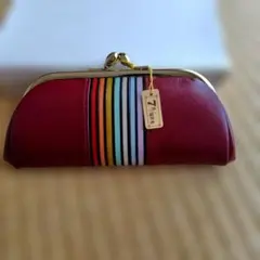 7色福財布　がま口　ワイン色