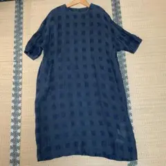 GIANNI LO GIUDICEチェック柄 半袖ワンピース 40サイズのサムネイル