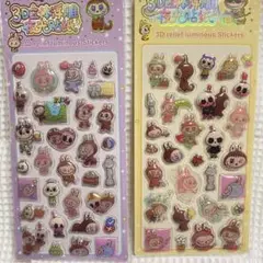 ラブブ シール 3D夜光シール 4