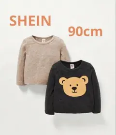 SHEIN シーイン　Tシャツ　長袖　90cm ベビー　トップス　くま
