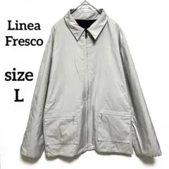 ナイロンジャケット リバーシブル　中綿入り　ポケット付　グレー/ネイビー