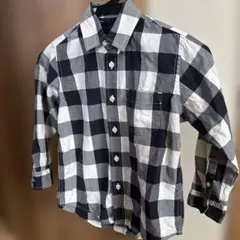 GAPチェック柄長袖シャツ 120cm