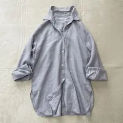 ジャーナルスタンダード　長袖シャツ　リネン　ライトグレー　オーバーサイズ